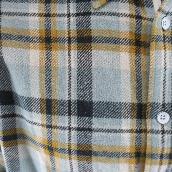 rag & bone Engineered Button Up Flannel Shirt Mens M Green Plaid Retail $350